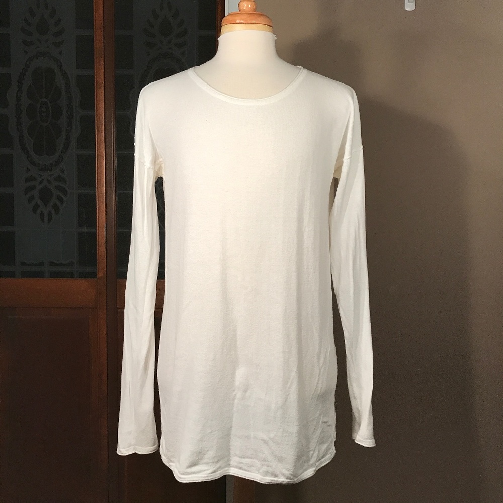 ASOS Lightweight Longline Scoop-Neck Sweater